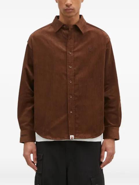 corduroy button-down shirt by BAPE