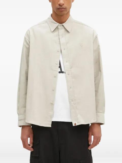 corduroy button-down shirt by BAPE