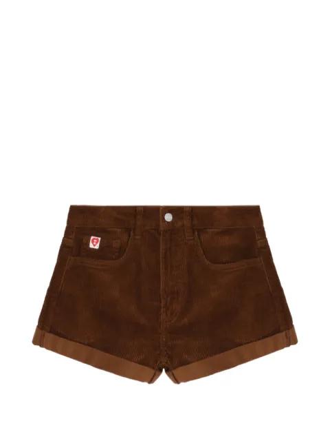 corduroy cuffed shorts by BAPE