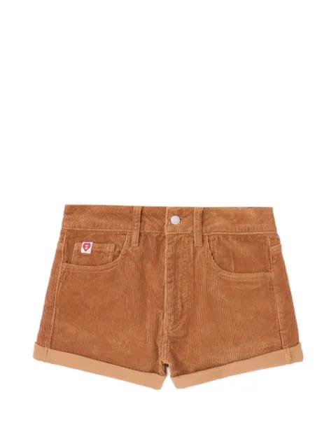 corduroy logo patch shorts by BAPE