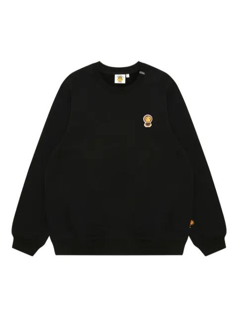 crew-neck graphic-print sweatshirt by BAPE