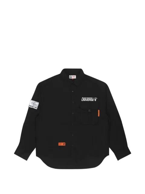 curved-hem shirt by BAPE