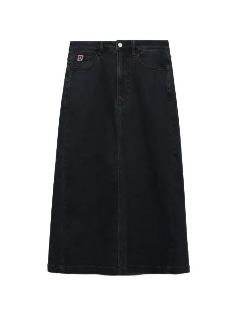 denim maxi skirt by BAPE