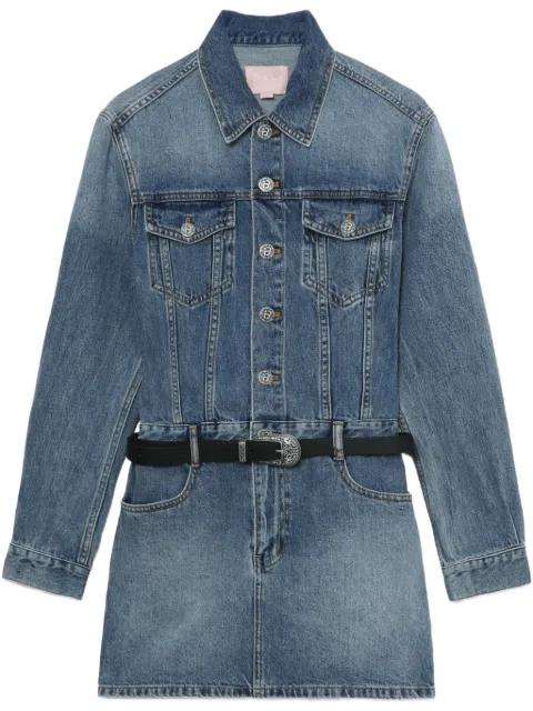 denim mini dress by BAPE
