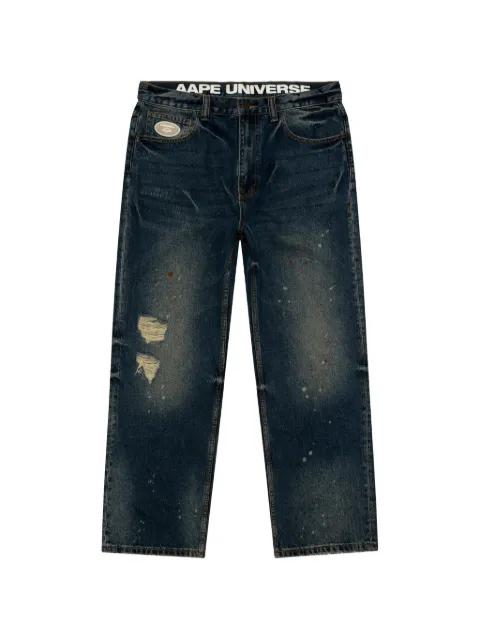 distressed jeans by BAPE