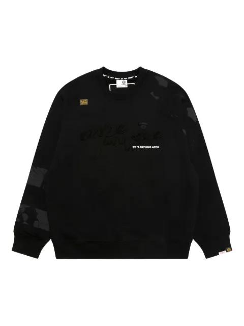embellished crew-neck sweatshirt by BAPE