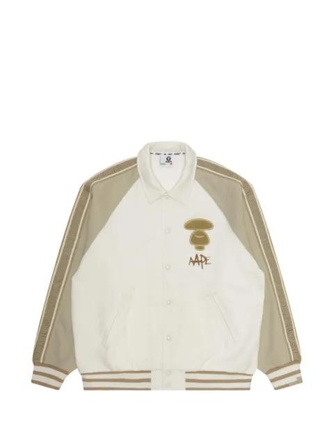 embroidered baseball jacket by BAPE