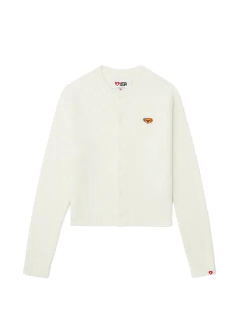 embroidered cardigan by BAPE