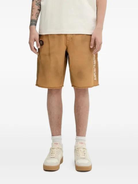 embroidered cargo shorts by BAPE
