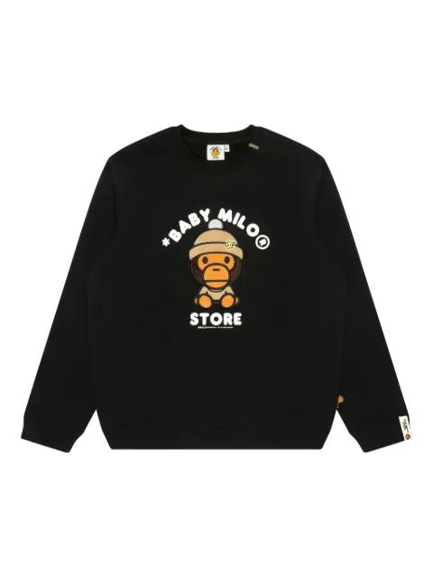 embroidered crew-neck sweatshirt by BAPE