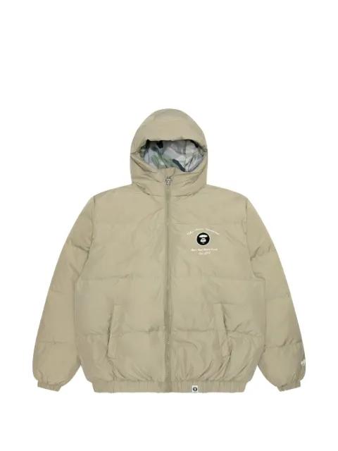 embroidered hoodied jacket by BAPE