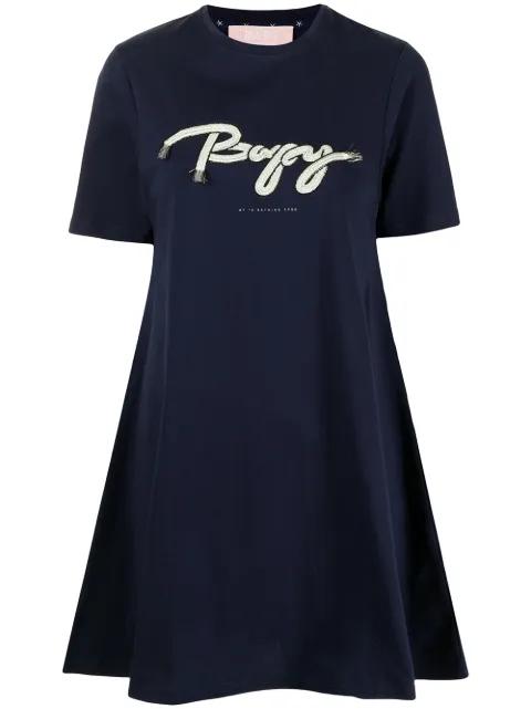 embroidered-logo T-shirt dress by BAPE