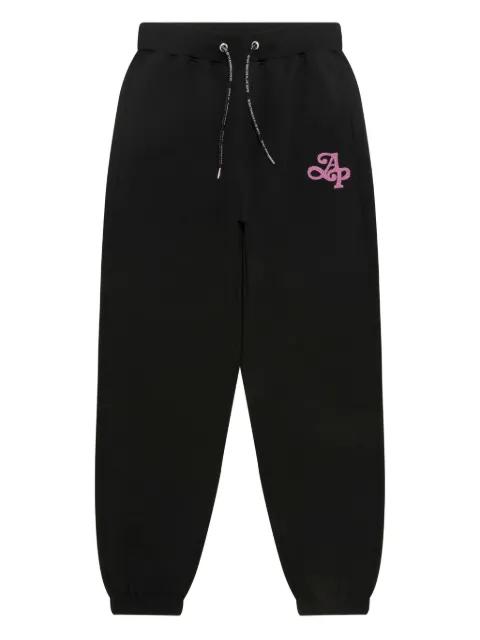 embroidered-logo drawstring trousers by BAPE