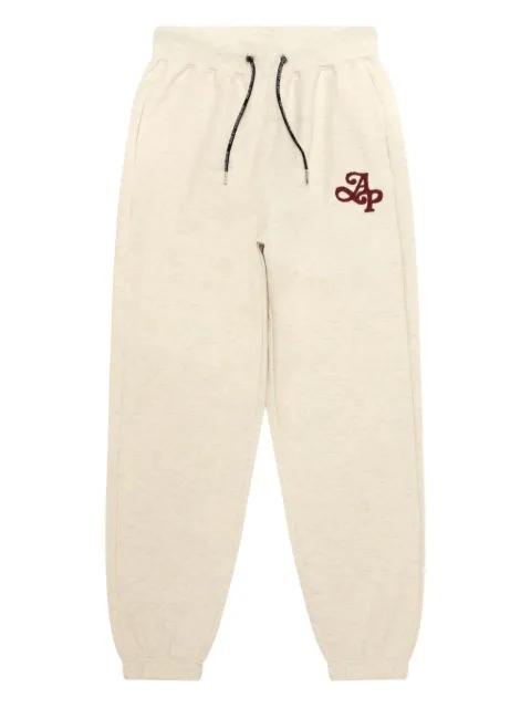 embroidered-logo drawstring trousers by BAPE
