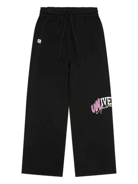 embroidered-logo fleece track pants by BAPE