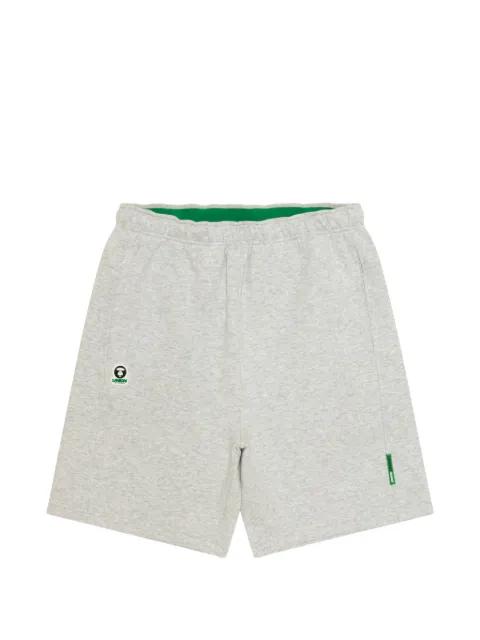 embroidered-logo shorts by BAPE