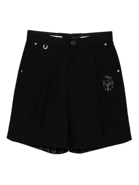 embroidered-logo shorts by BAPE