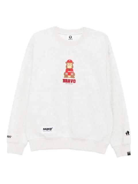 embroidered-logo sweatshirt by BAPE