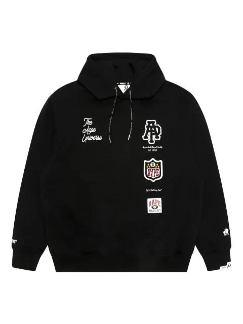 embroidered long-sleeve hoodie by BAPE