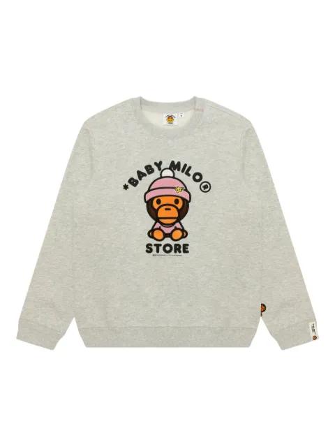 embroidered long-sleeve sweatshirt by BAPE