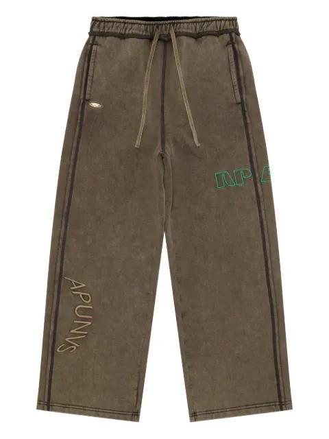 embroidered track pants by BAPE