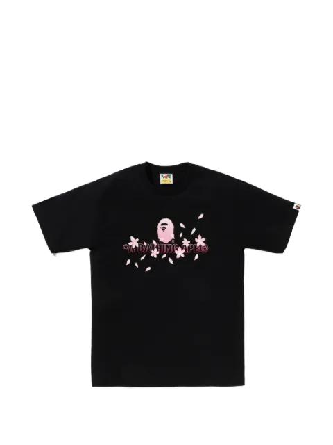 floral-print T-shirt by BAPE