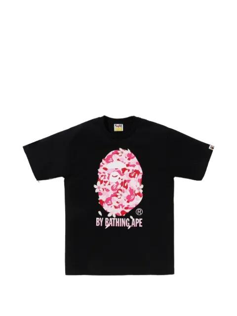 floral-print T-shirt by BAPE