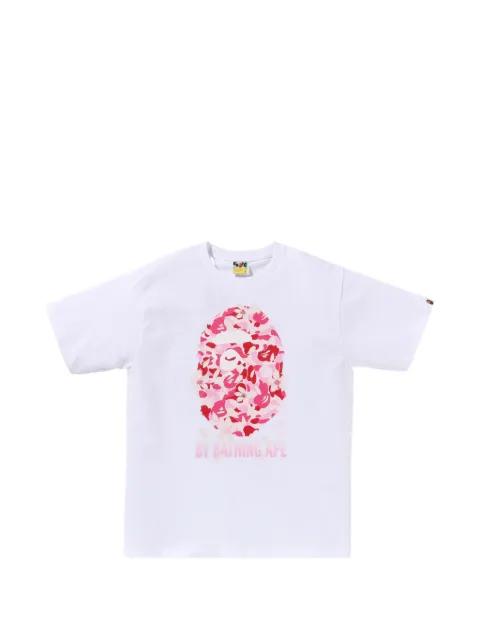 floral-print T-shirt by BAPE