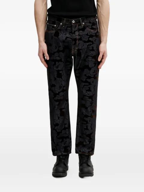 floral-print jeans by BAPE