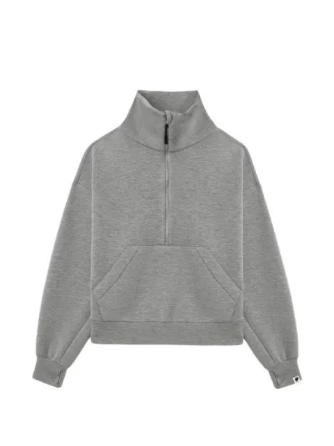 funnel-neck half-zip sweatshirt by BAPE