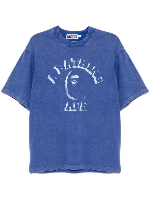 garment-dye spray-print T-shirt by BAPE