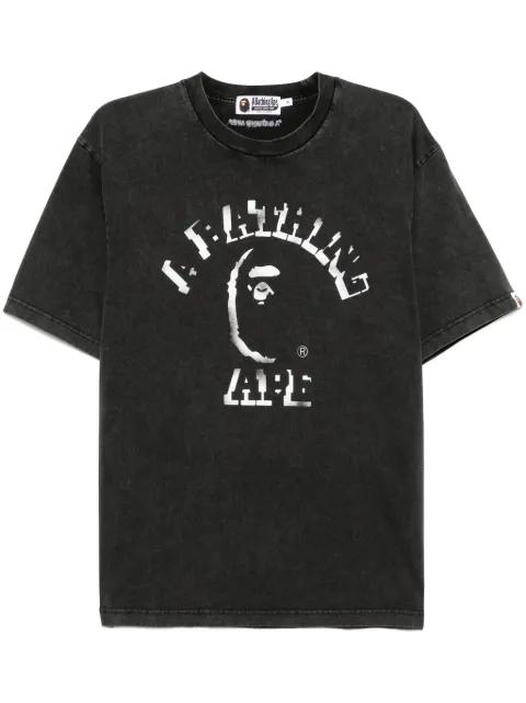 garment dye spray print tee by BAPE