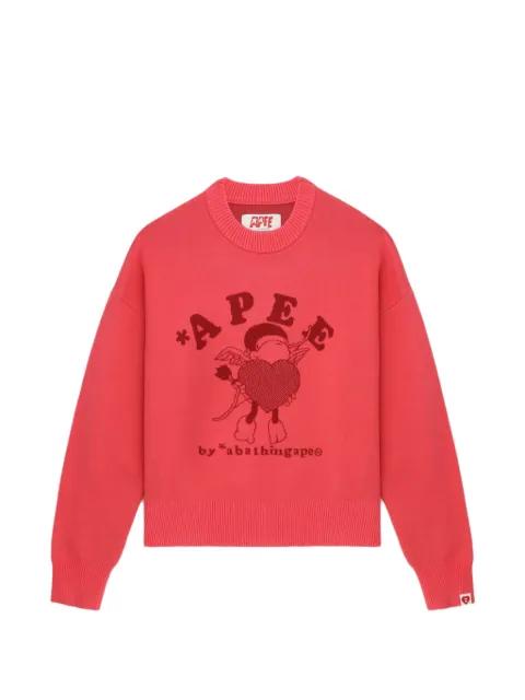 graphic knitted sweater by BAPE