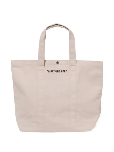 graphic-logo tote bag by BAPE