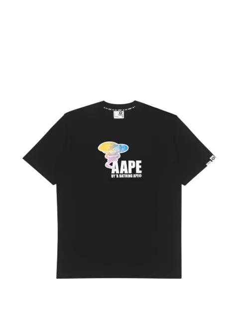 graphic-print Moonface T-shirt by BAPE