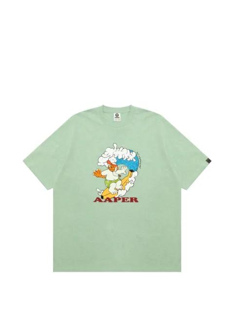 graphic-print T-shirt by BAPE