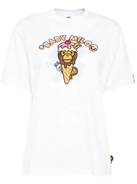 graphic-print T-shirt by BAPE
