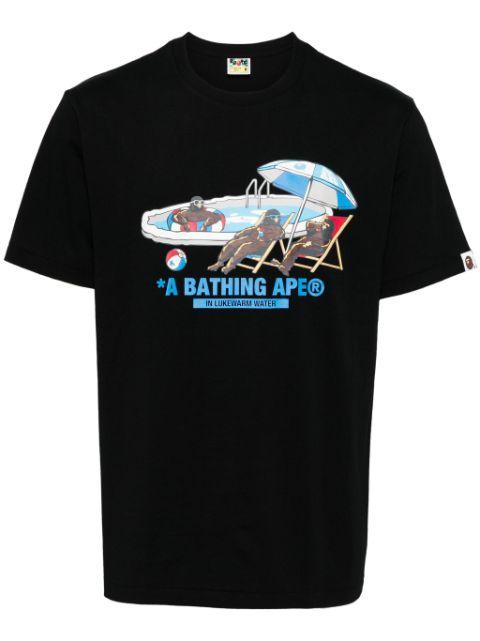 graphic print  T-shirt by BAPE