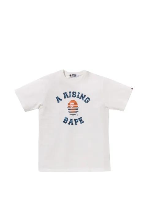 graphic-print cotton T-shirt by BAPE