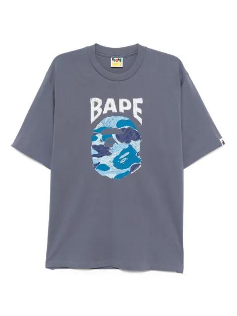 graphic-print cotton T-shirt by BAPE