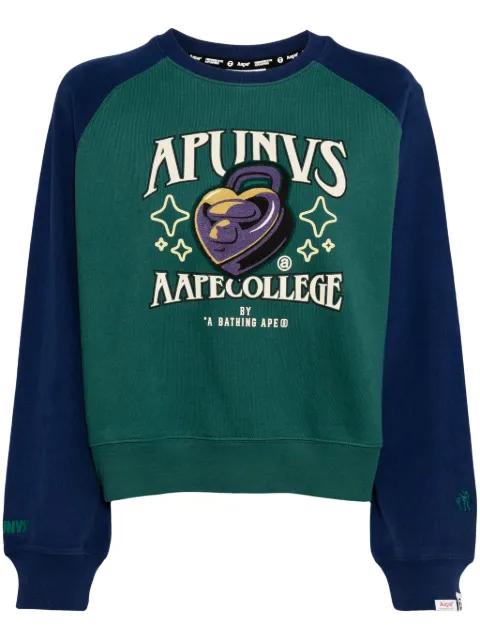 graphic-print cotton sweatshirt by BAPE