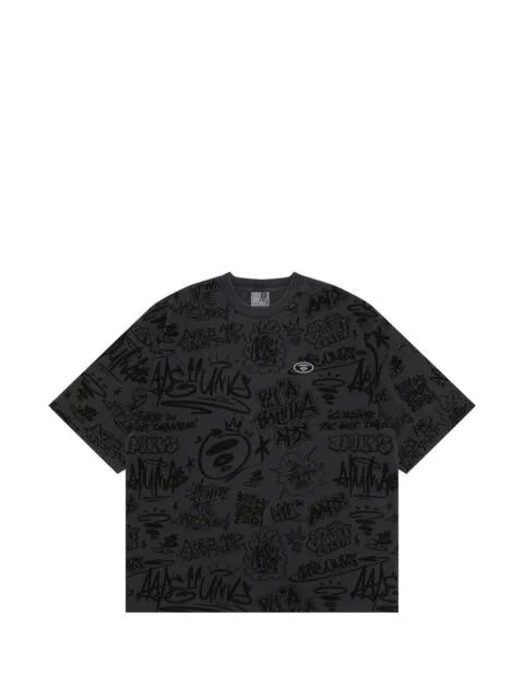 graphic-print crew-neck T-shirt by BAPE