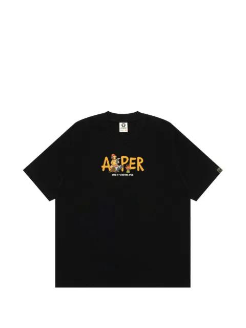 graphic-print crew-neck T-shirt by BAPE