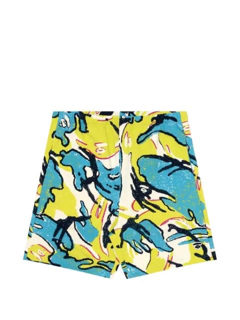 graphic-print logo-patch shorts by BAPE
