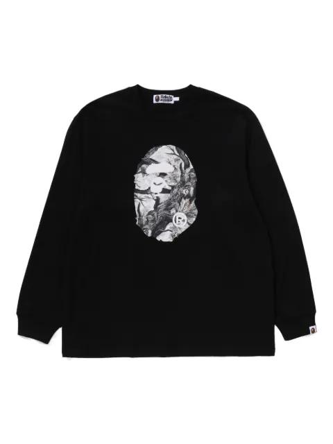 graphic-print long-sleeve T-shirt by BAPE
