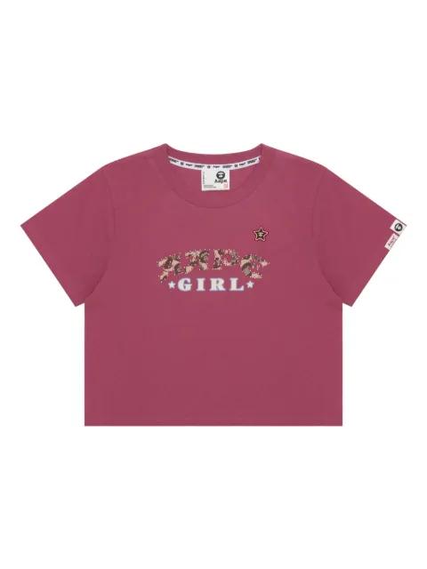 graphic star-print T-shirt by BAPE