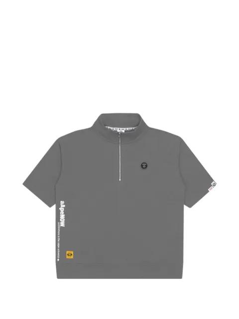 half-zip Moonface T-shirt by BAPE