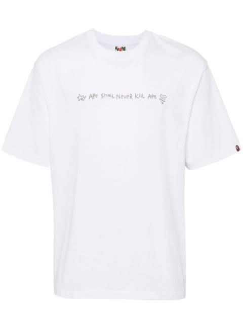 hand drawn logo T-shirt by BAPE