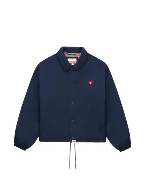 heart-appliqué jacket by BAPE