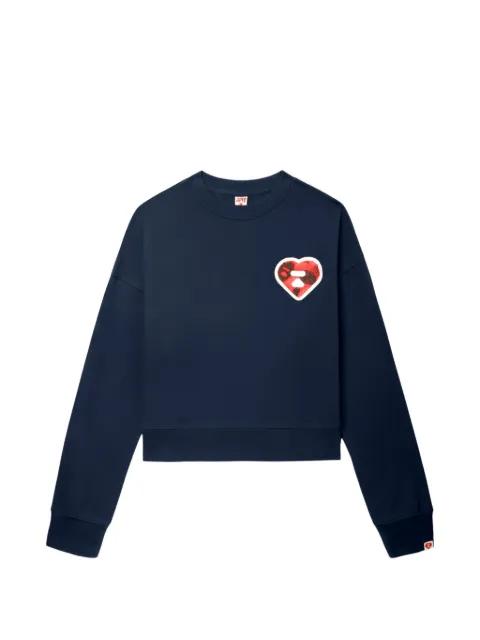 heart appliqué top by BAPE